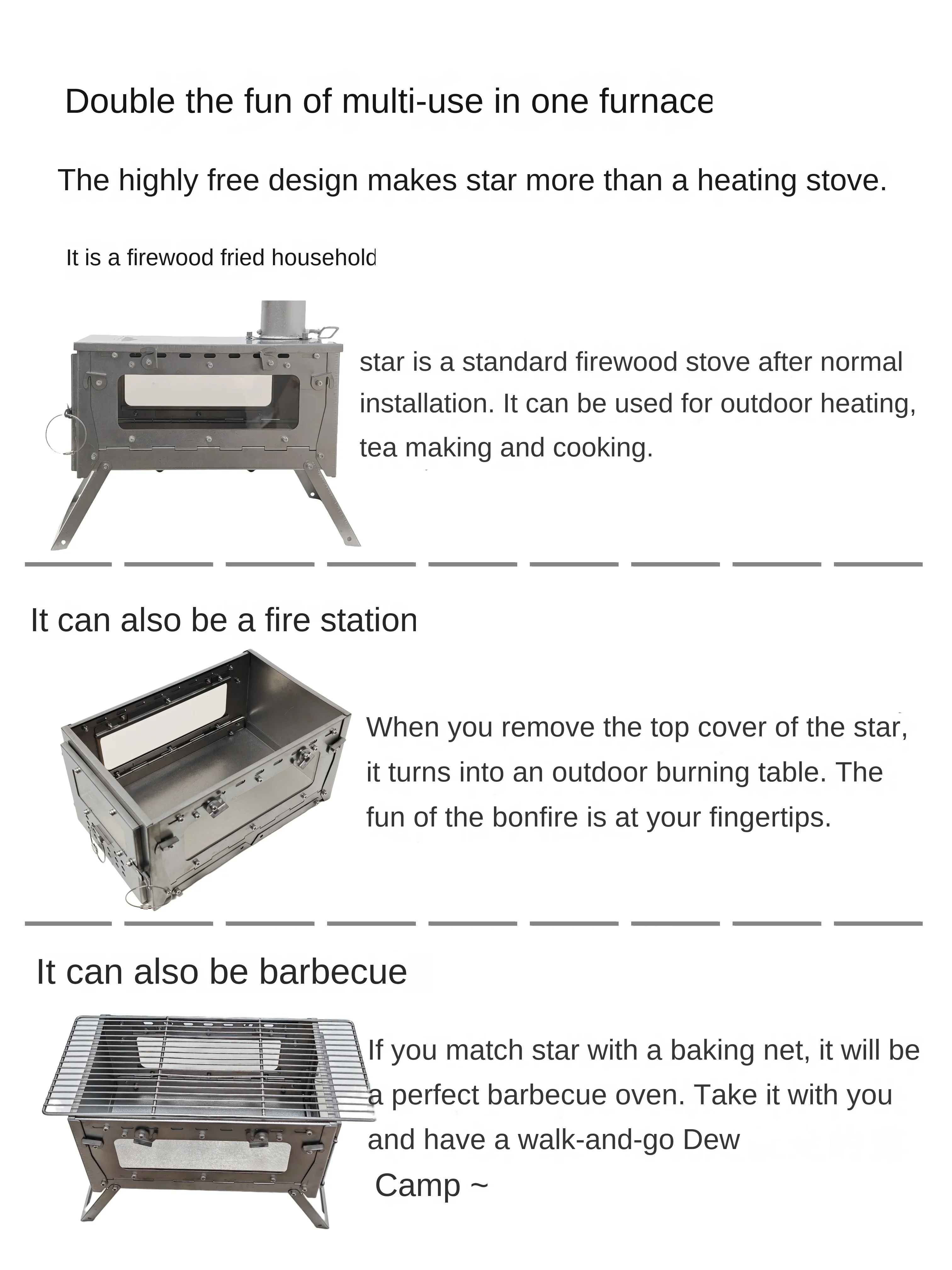 WT Star Ti kompor pemanas lipa - Camping Cooking Gazebo ulasan dan harga