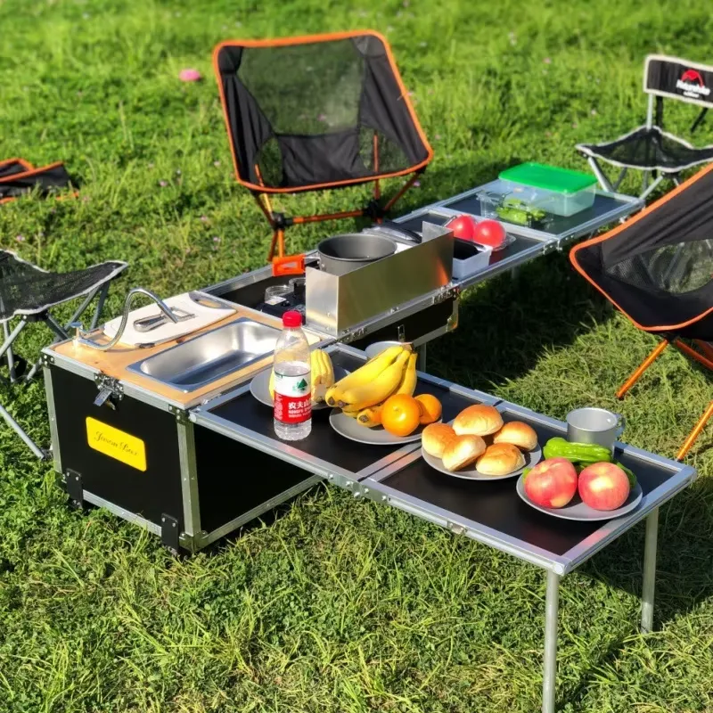 Meja Lipat untuk Memasak saat  - Camping Cooking All In One ulasan dan harga