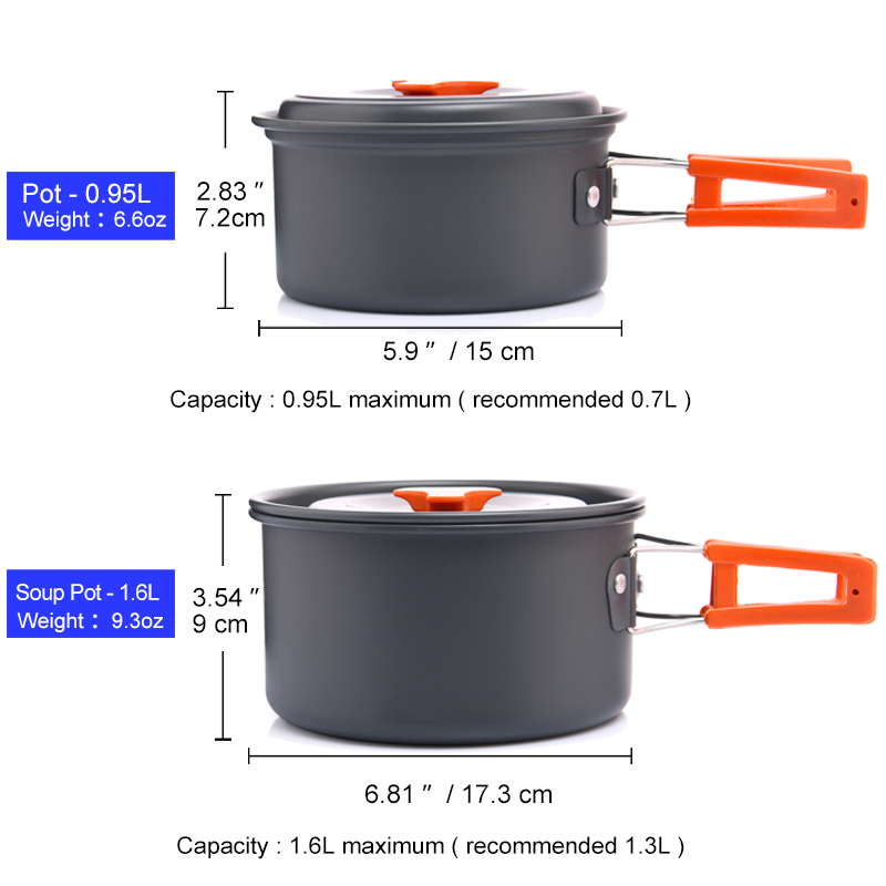 Layar Lebar Set peralatan masa - Camping Cooking Pot Set ulasan dan harga
