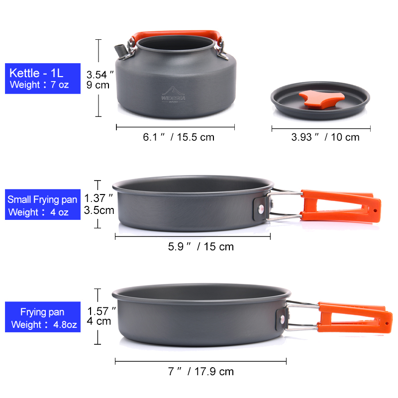 Layar Lebar Set peralatan masa - Camping Cooking Pot Set ulasan dan harga