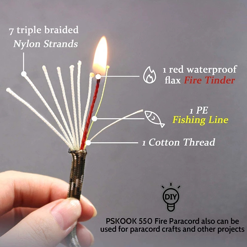 Paracord pancing 10-core 550 4 - Camping Cooking Fire ulasan dan harga