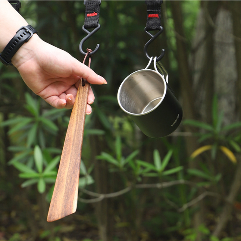 Spatula Kayu Portabel Turner K - Camping Cooking All In One ulasan dan harga