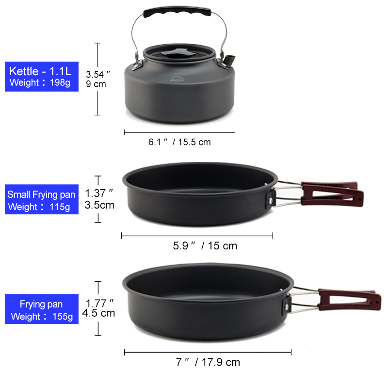 Villiea Set Peralatan Masak Be - Camping Cooking And Eating Set ulasan dan harga