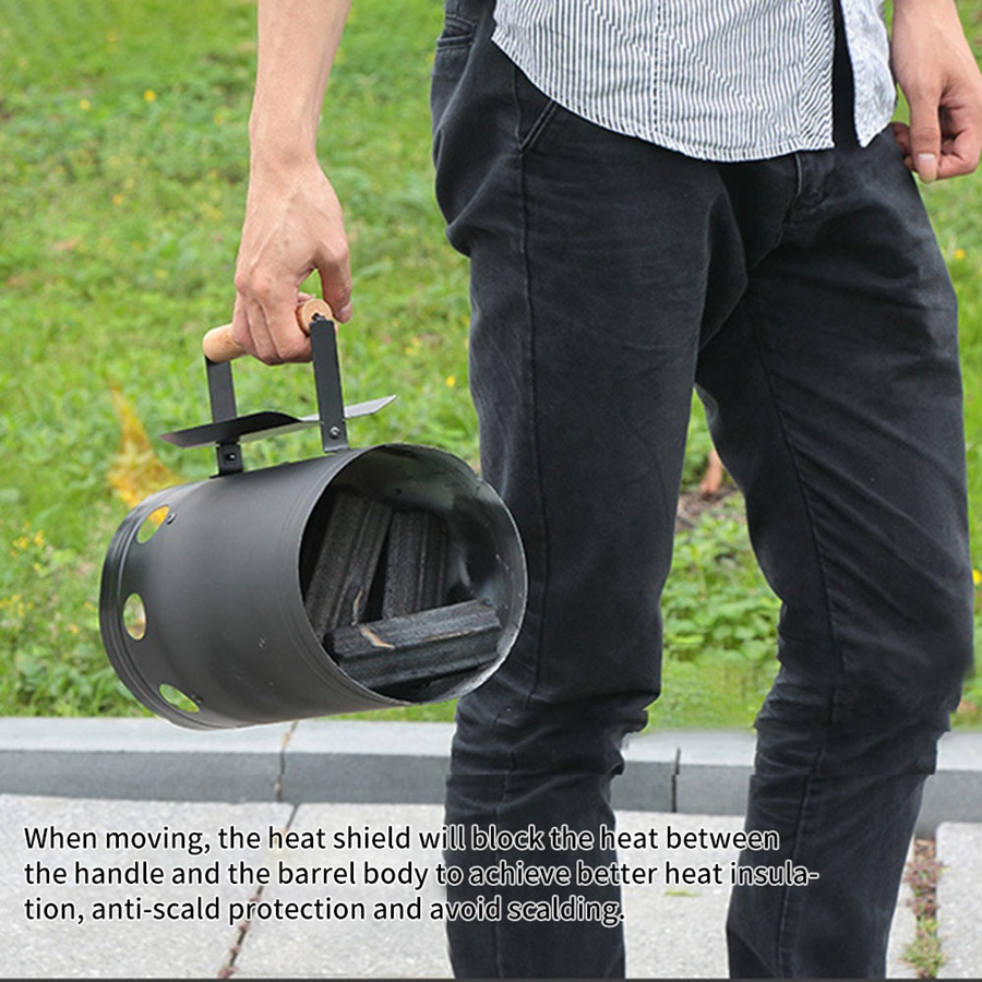 Alat Panggangan BBQ Luar Ruang - Charcoal Chimney Starter ulasan dan harga