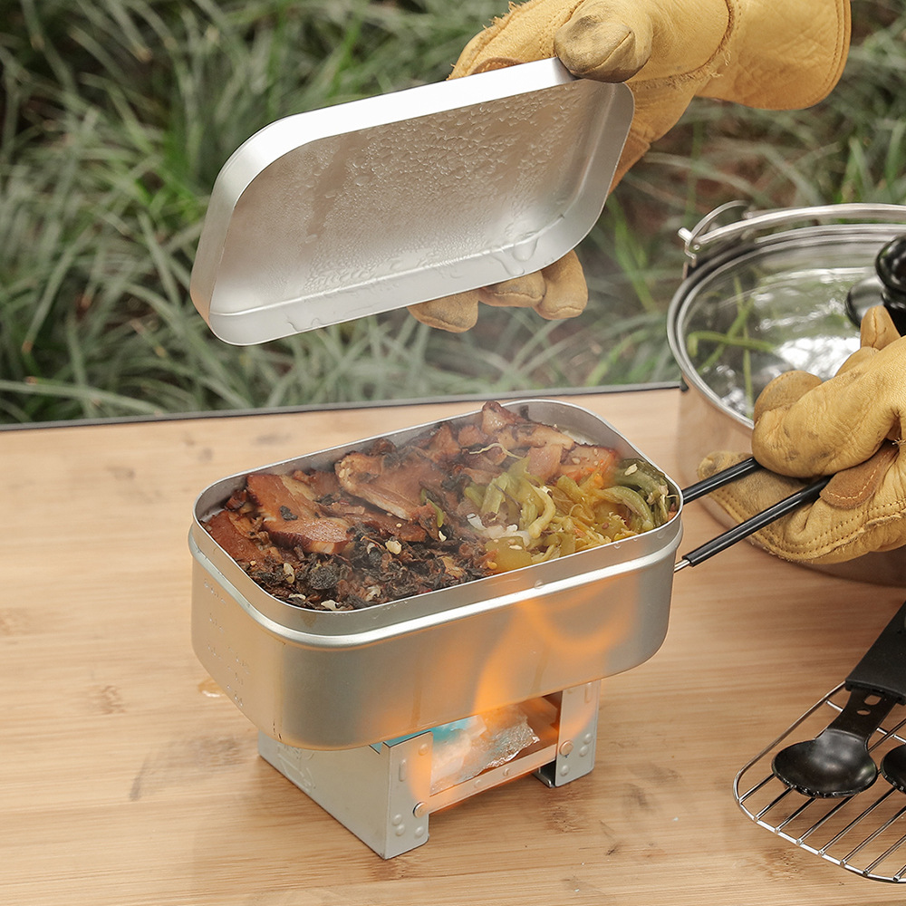 Kit Mess Aluminium Luar Ruanga - Camping Cooking Kit Box ulasan dan harga