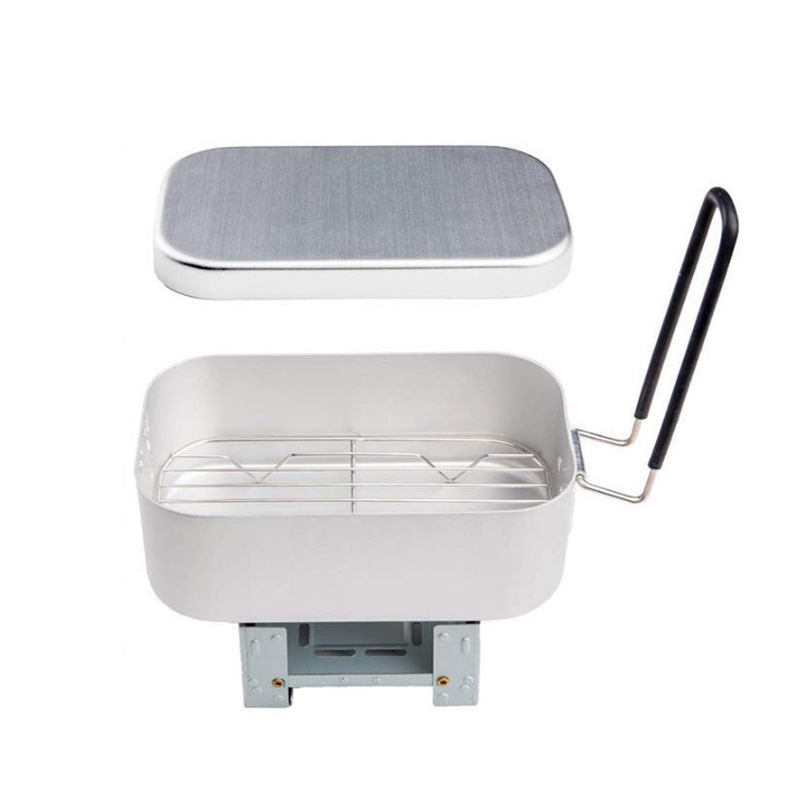 Kit Mess Aluminium Luar Ruanga - Camping Cooking Kit Box ulasan dan harga