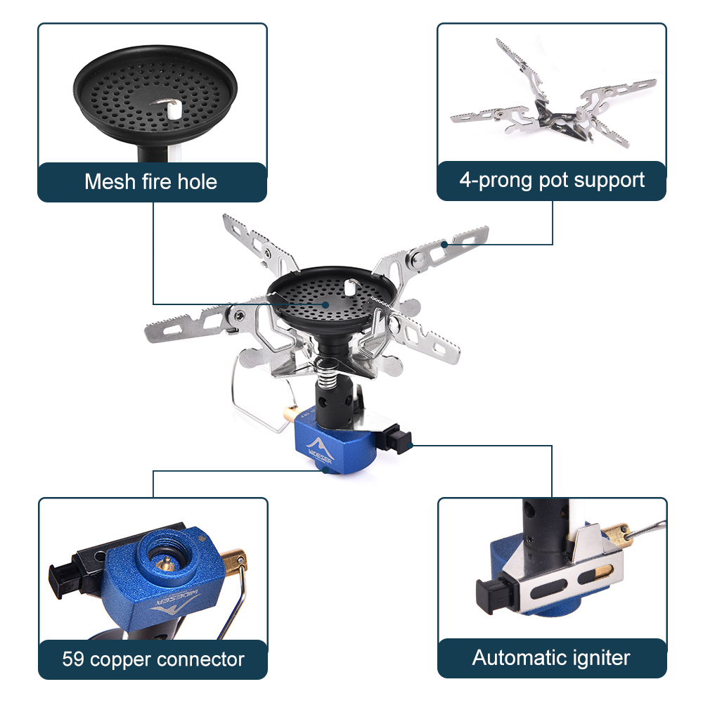Kompor Gas Outdoor 3300W denga - Camping Cooking Burner ulasan dan harga