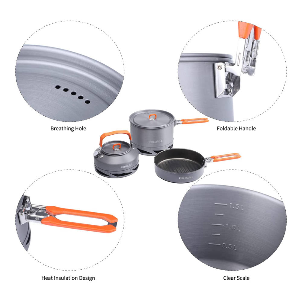 Peralatan Masak Berkemah Maple - Camping Cooking Pot Set ulasan dan harga