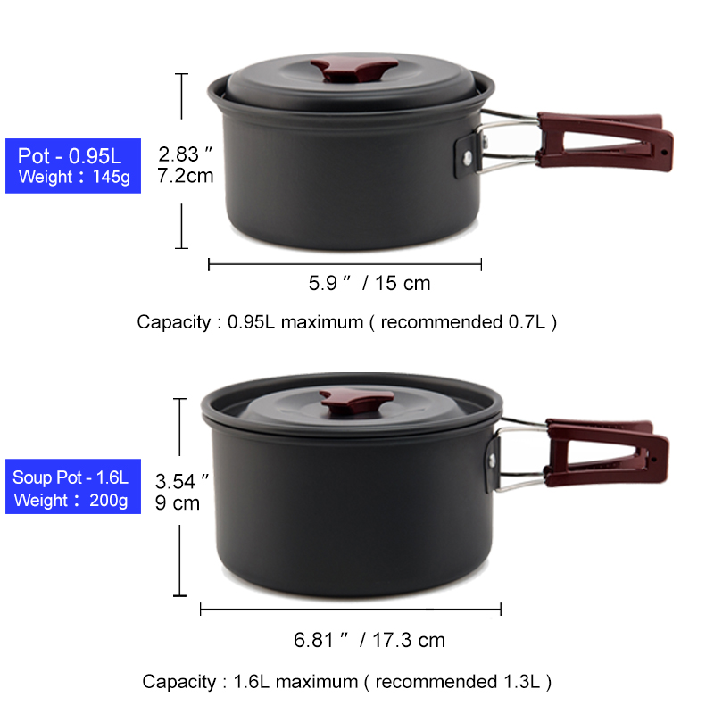 Villiea Set Peralatan Masak Be - Camping Cooking And Eating Set ulasan dan harga