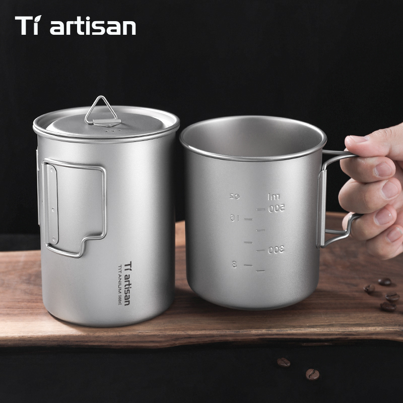 Tiartisan 750Ml/ 900Ml Mug Ber - Camping Cooking Set Lightweight ulasan dan harga