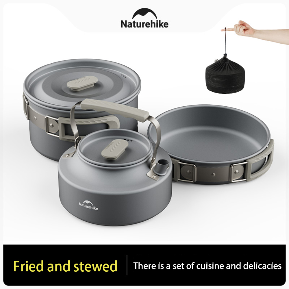 Naturehike Set panci luar ruan - Camping Cooking Pot Set ulasan dan harga