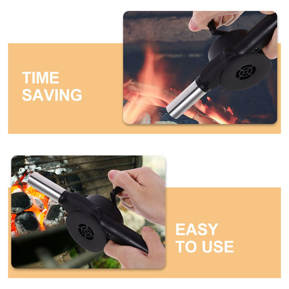 Kipas BBQ Manual Hitam dengan  - Camping Cooking Fire ulasan dan harga